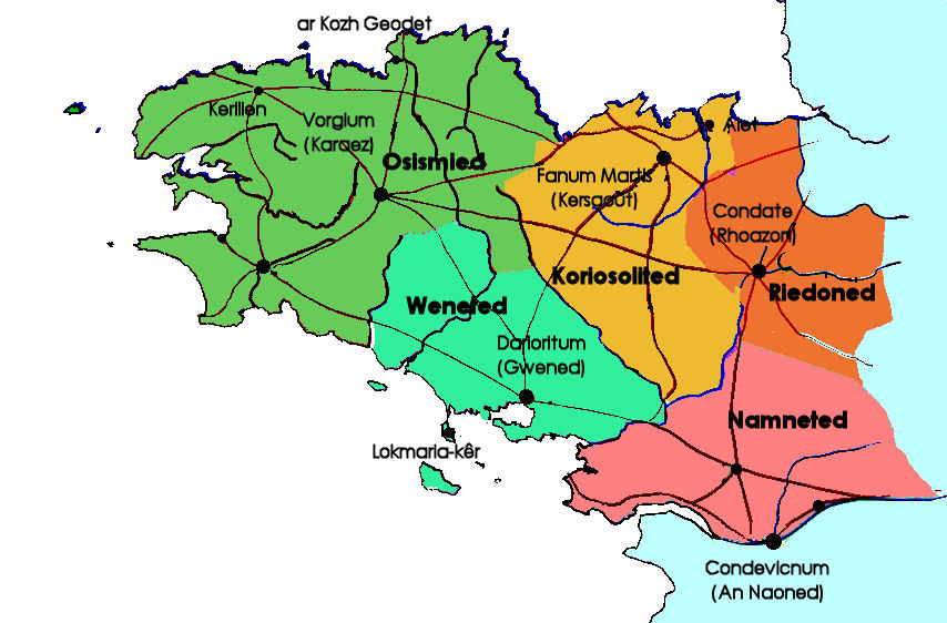 Ancienne voie romaine de Carhaix au Yaudet
