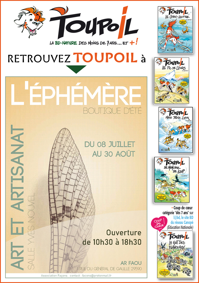 Retrouvez TOUPOIL, la BD-Nature des enfants