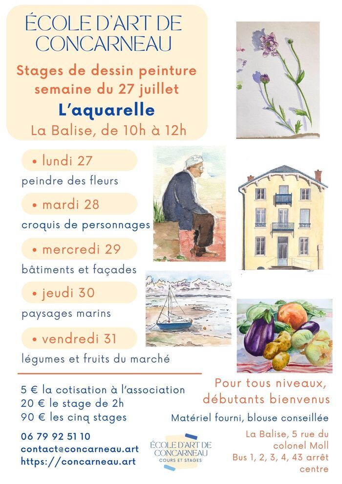 Stages d&rsquo;aquarelle
